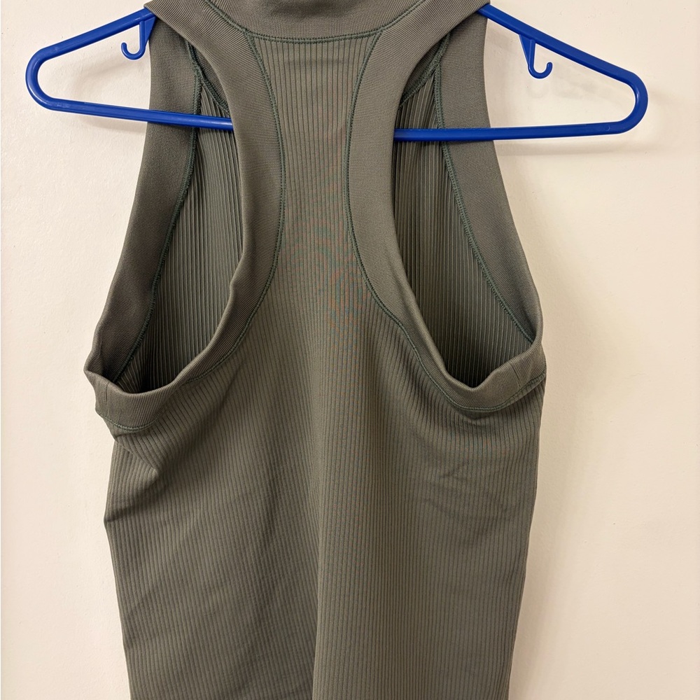 Athleta Sage Green Ribbed Tank Top - Picture 3 of 3